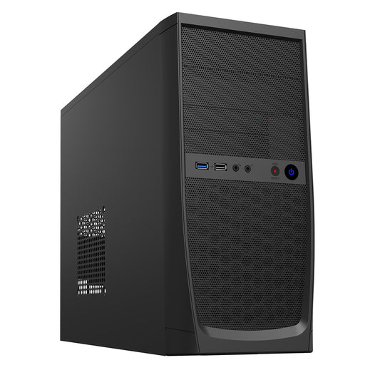 CiT Elite Micro Tower 1 x USB 3.0 / 1 x USB 2.0 Black Case with 500W PSU - PC Gear UK