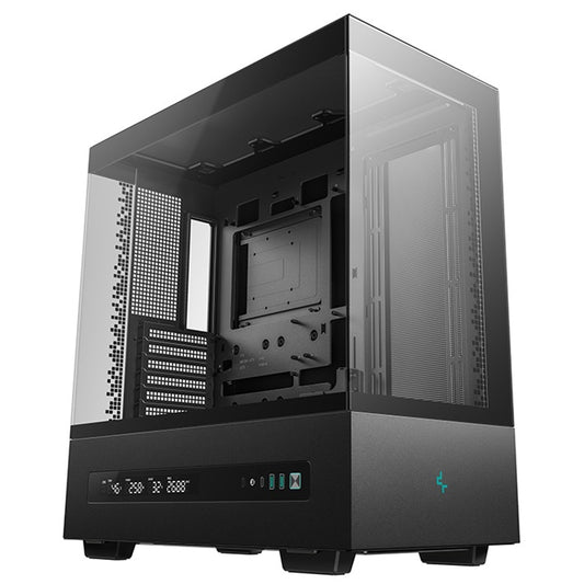 DeepCool CH690 Digital ATX Mid-Tower Case, High-Airflow PC Case with Semi-Glass Panel, USB-C Port, Support for 420mm Radiator, 450mm GPU, ATX PSU, Black - PC Gear UK