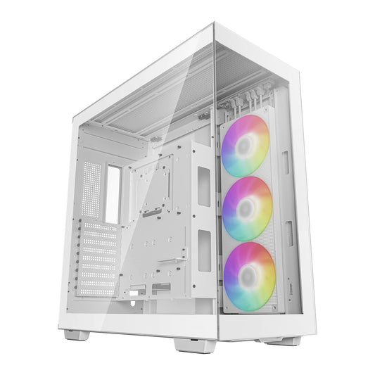 DeepCool CH780, White, Full Tower Gaming Case, Tempered Glass, 1x 420mm ARGB Side fan, Mini-ITX / M-ATX / ATX / E-ATX - PC Gear UK