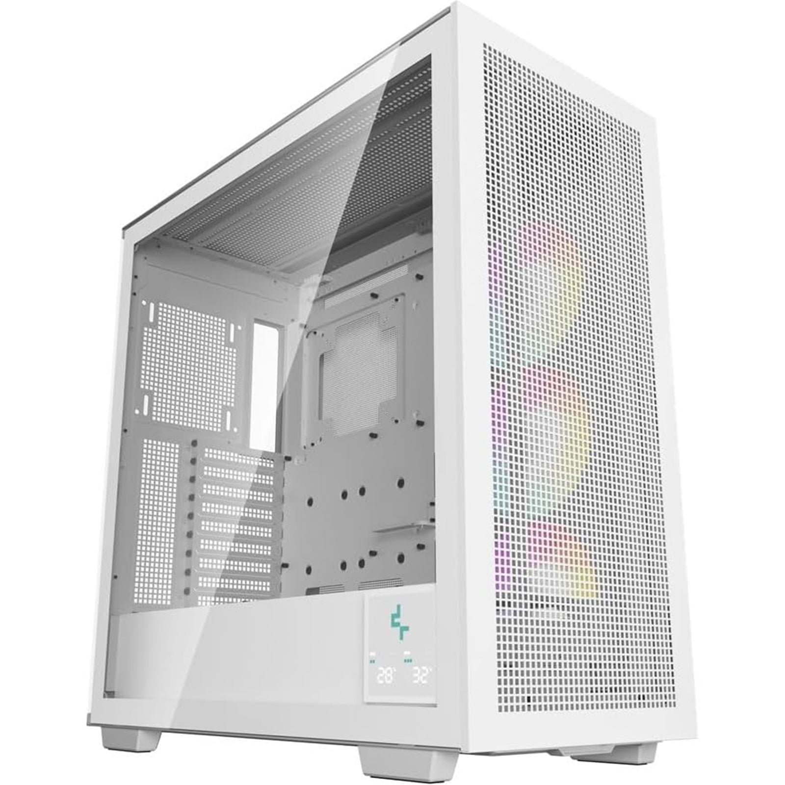 DeepCool Morpheus Case, Gaming, White, Full Tower, 4 x USB 3.0 / 1 x USB Type-C, Tempered Glass Side Window Panel, 1x 420mm ARGB side fan, Mini-ITX / M-ATX / ATX / E-ATX - PC Gear UK