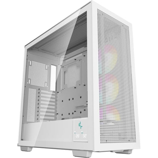DeepCool Morpheus Case, Gaming, White, Full Tower, 4 x USB 3.0 / 1 x USB Type-C, Tempered Glass Side Window Panel, 1x 420mm ARGB side fan, Mini-ITX / M-ATX / ATX / E-ATX - PC Gear UK