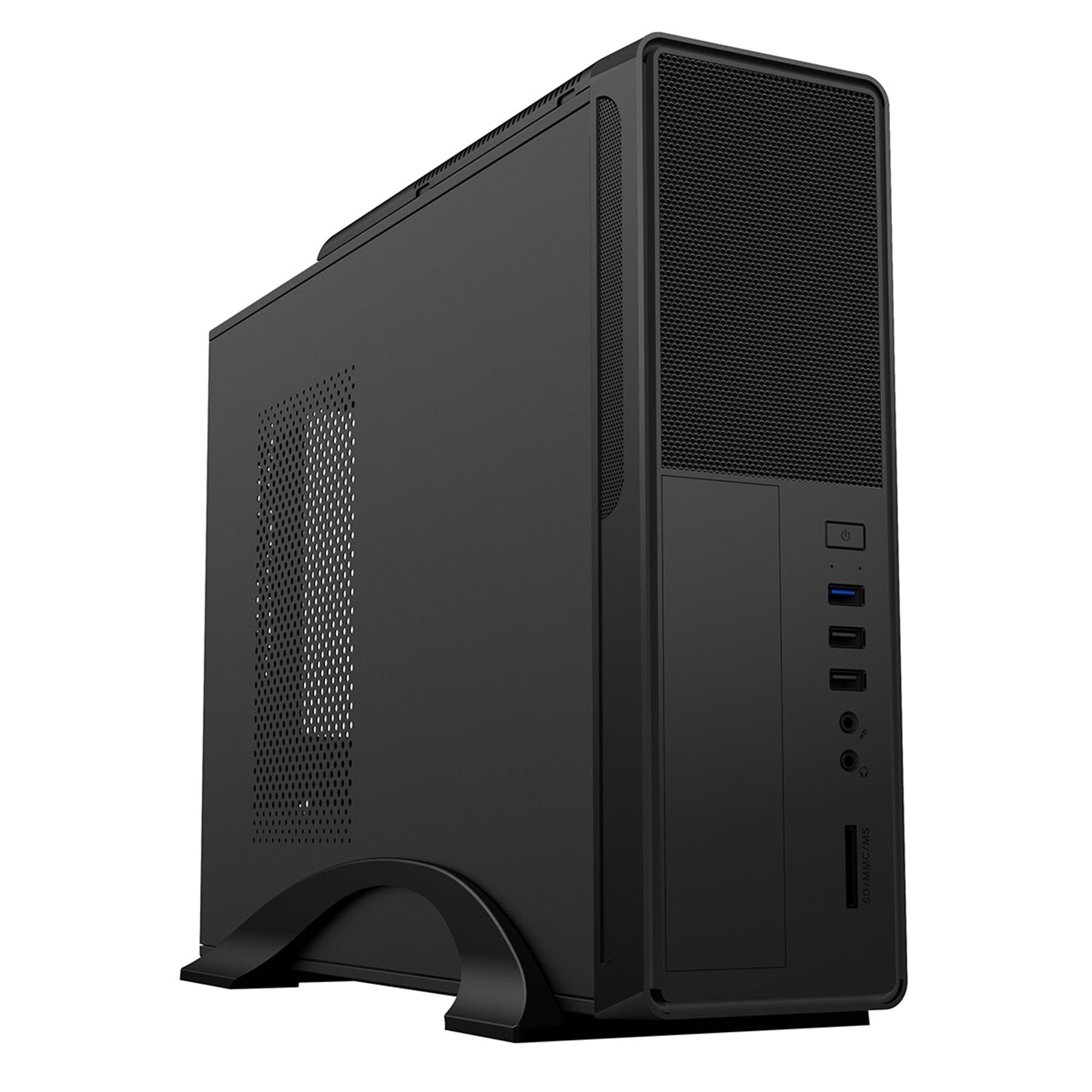 CiT S014B Thin Client Micro ATX 1 x USB 3.0 / 2 x USB 2.0 Black Case with 300W PSU - PC Gear UK