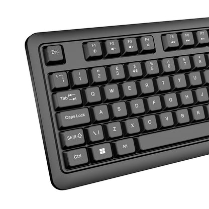 VIDA Corporate 2-in-1 USB Keyboard & Mouse Kit | UK Layout | Black