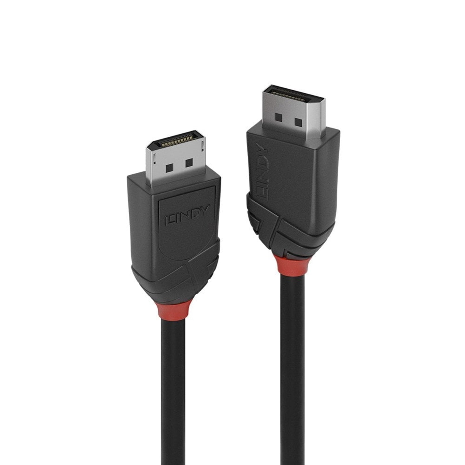 Lindy 36493 3m DisplayPort (M) 1.2 Black Line 4096x2160@60Hz Cable - Black - PC Gear UK