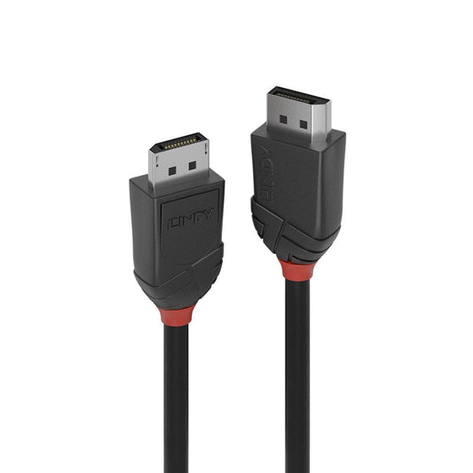Lindy 36493 3m DisplayPort (M) 1.2 Black Line 4096x2160@60Hz Cable - Black - PC Gear UK