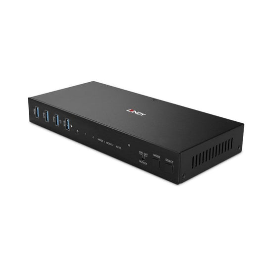 Lindy Dual Head 2-Port HDMI 2.0 18Gbps Rackmount KVM Switch with Resolution Up To 4K@60Hz, HDR and USB 3.0 - PC Gear UK