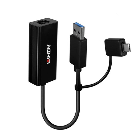 Lindy USB 3.2 Gen 1 Gigabit Ethernet Converter, Bus-Powered, No External Power Supply Required, AX88179A