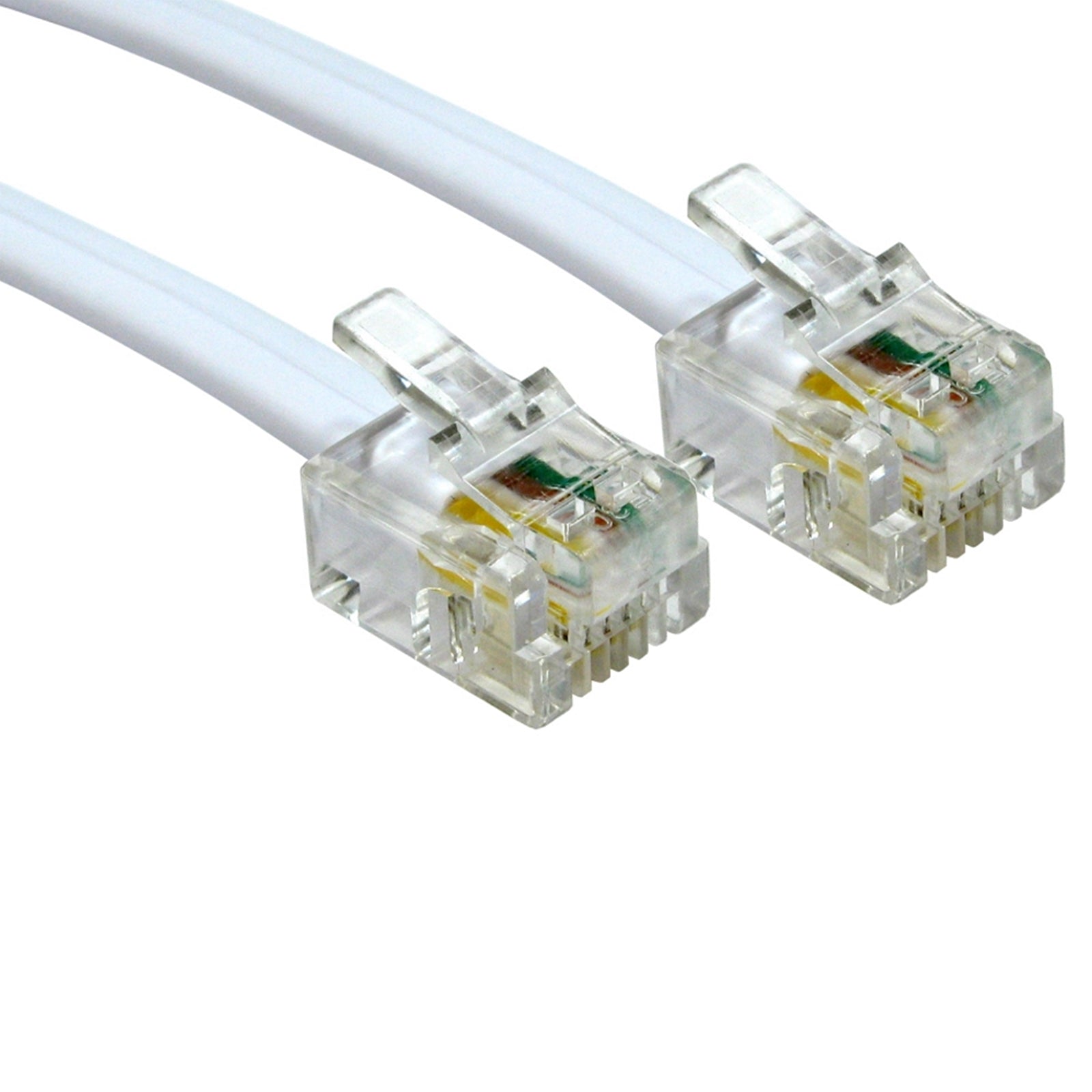 RJ11 (M) to RJ11 (M) 3m White OEM Cable - PC Gear UK
