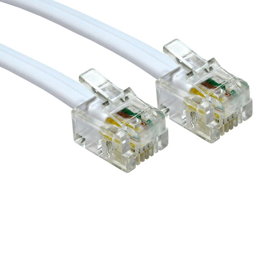 RJ11 (M) to RJ11 (M) 3m White OEM Cable - PC Gear UK