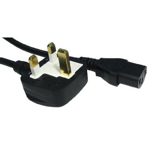 UK Mains to IEC Kettle 5m Black OEM Power Cable - PC Gear UK