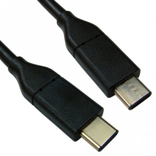 USB 3.1 Type-C (M) to USB 3.1 Type-C (M) 2m Black OEM Data Cable - PC Gear UK