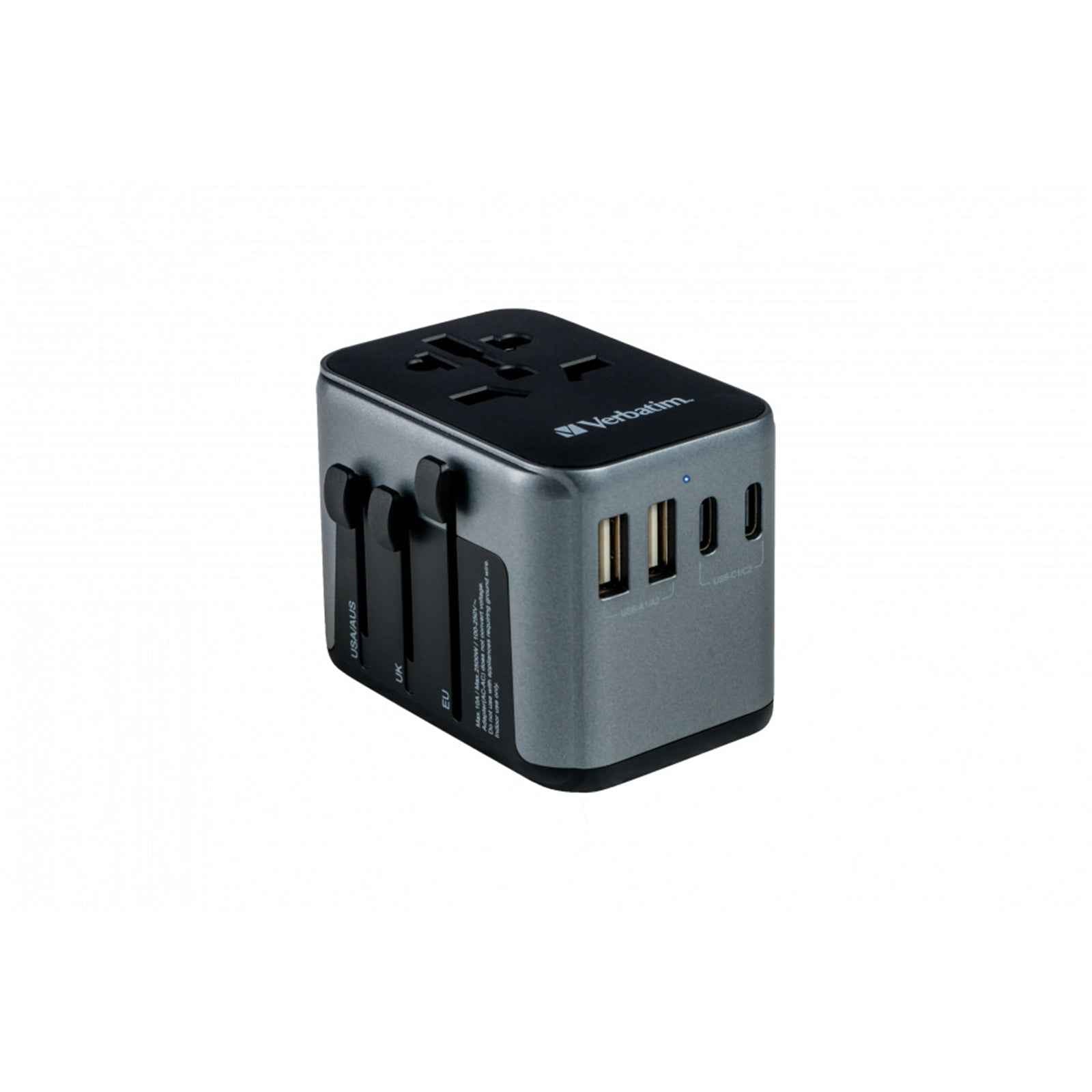 Verbatim (49545) UTA-03 Universal Travel Adapter with 1 x USB-C PD 30W & QC 3.0 / 2 x USB-C / 2 x USB-A