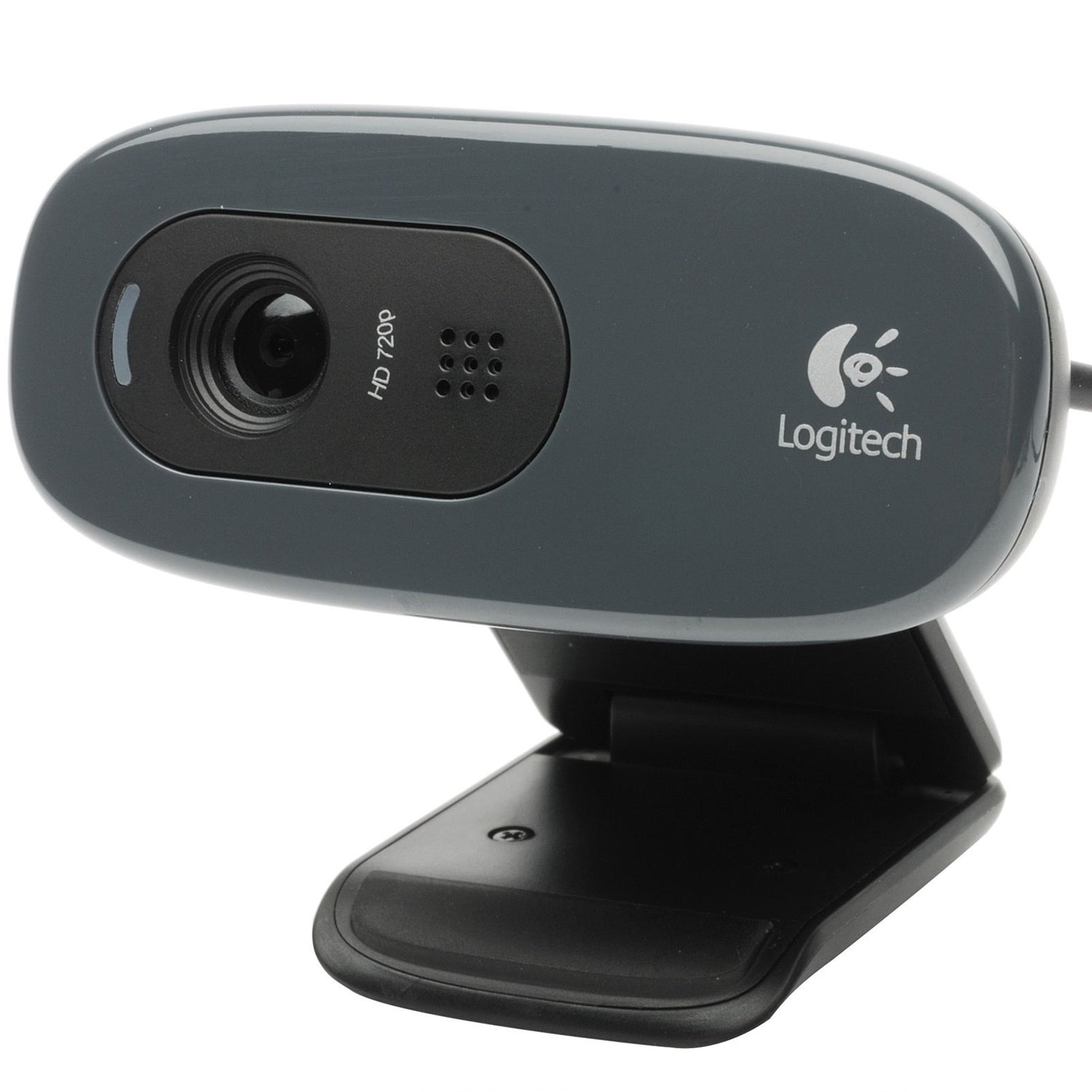 Logitech C270 HD Webcam, HD 720p/30fps, Widescreen HD Video Calling, HD Light Correction, Noise-Reducing Mic, For Skype, FaceTime, Hangouts, WebEx, PC/Mac/Laptop/Macbook/Tablet, Black - PC Gear UK