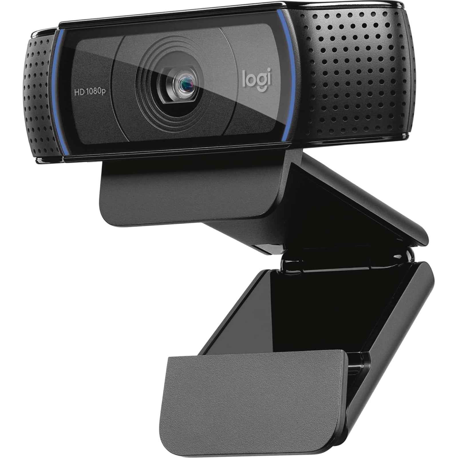 Logitech C920S HD Pro Webcam, Full HD 1080p/30fps Video Calling, Clear Stereo Audio, HD Light Correction, Privacy Shutter, Streaming, Works With Skype,Zoom,FaceTime - Black