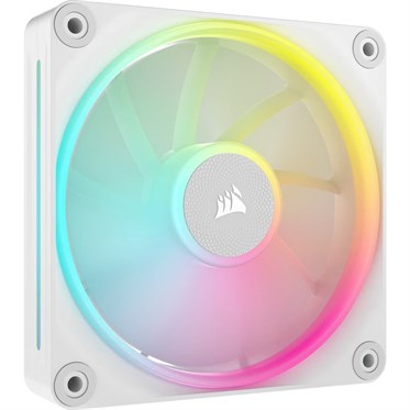 Corsair iCUE LINK LX120 RGB 120mm PWM Case Fan | 2400 RPM | White | 3-Pack