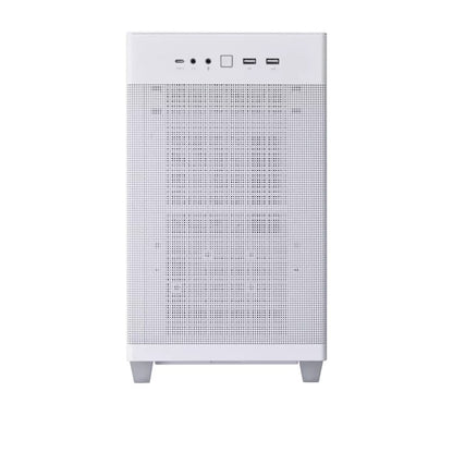 ASUS Prime AP201 Tempered Glass mATX Mini Tower Case | 33L | White