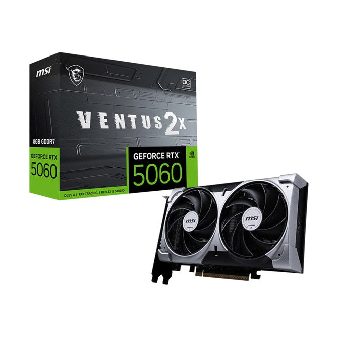 MSI GeForce RTX 5060 8G VENTUS 2X OC, 8GB GDDR7, PCIe 5.0 Graphics Card