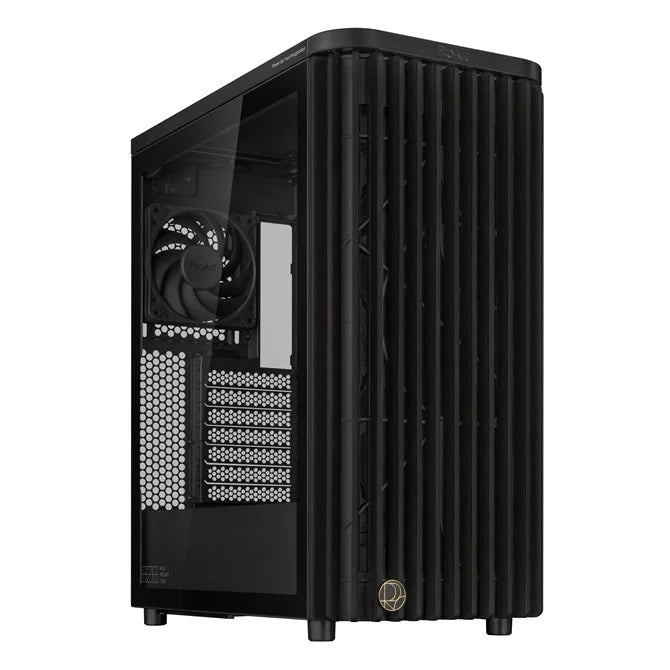 ASUS ProArt PA401 Tempered Glass PWM ATX Mid Tower Case | FSC Wood Front | Black
