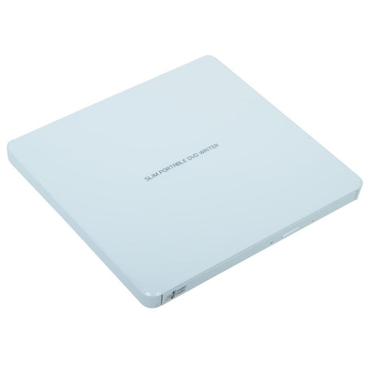 Hitachi-LG GP60NW60 8x DVD-RW USB 2.0 White Slim External Optical Drive - PC Gear UK