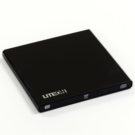 LiteOn eBAU108 Black Ultra Slender USB 2.0 External Optical Drive - PC Gear UK