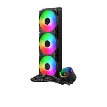 Cooler Master MasterLiquid 360 Core II ARGB, 360mm AIO Liquid CPU Cooler, Black