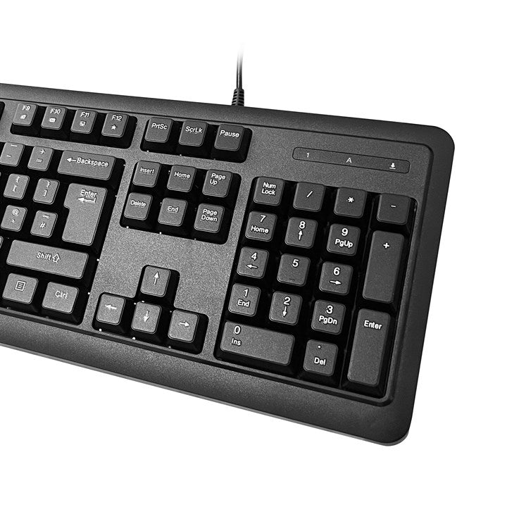 VIDA Corporate 2-in-1 USB Keyboard & Mouse Kit | UK Layout | Black