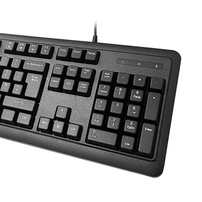 VIDA Corporate 2-in-1 USB Keyboard & Mouse Kit | UK Layout | Black