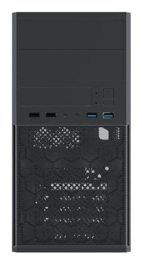 Vida Corporate Micro-ATX Office Tower PC Case, 300mm GPU, USB 3.0, Black