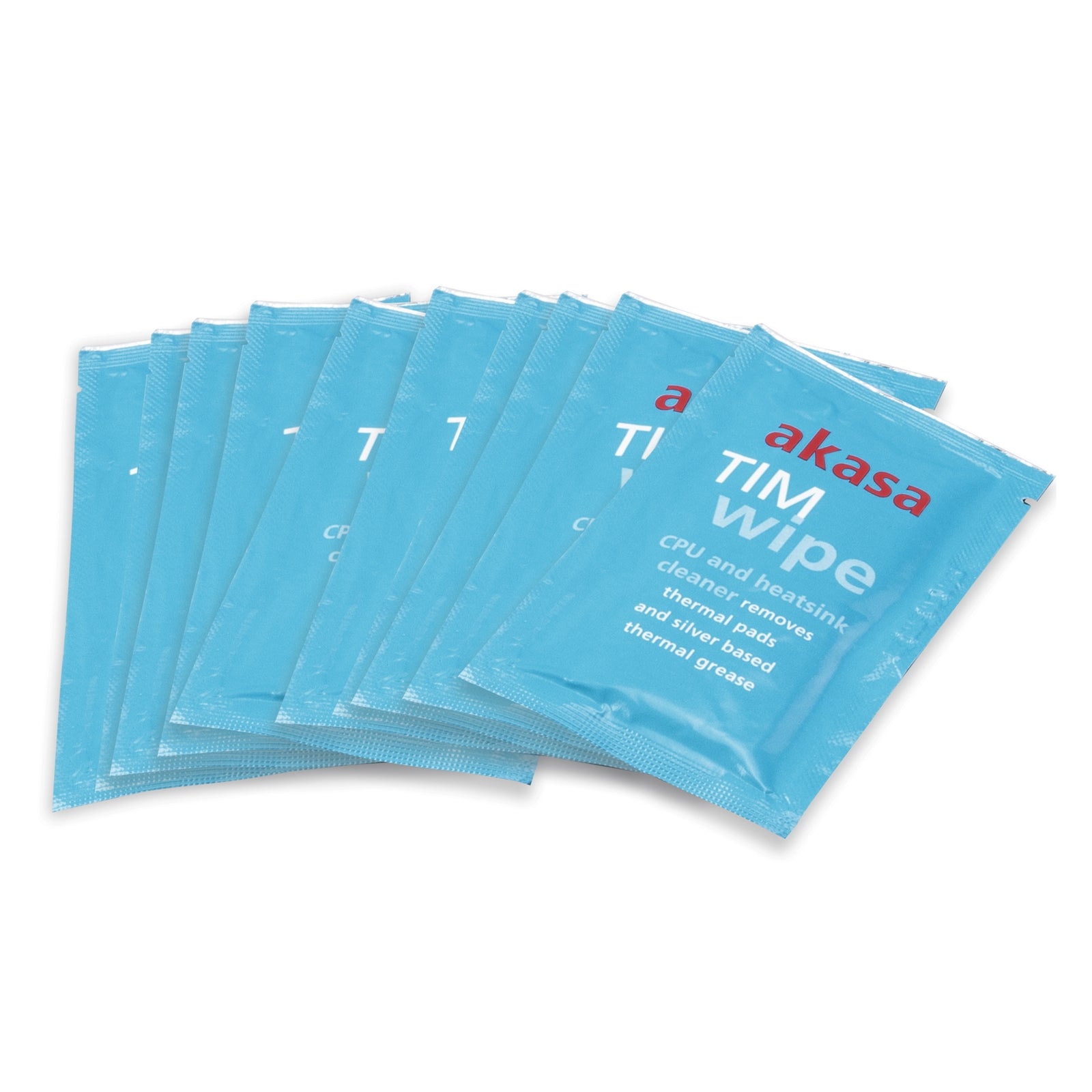 Akasa Pack of 10 Thermal Interface Material (TIM) Cleaning Wipes - PC Gear UK