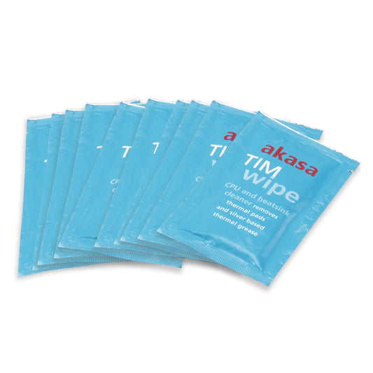 Akasa Pack of 10 Thermal Interface Material (TIM) Cleaning Wipes - PC Gear UK