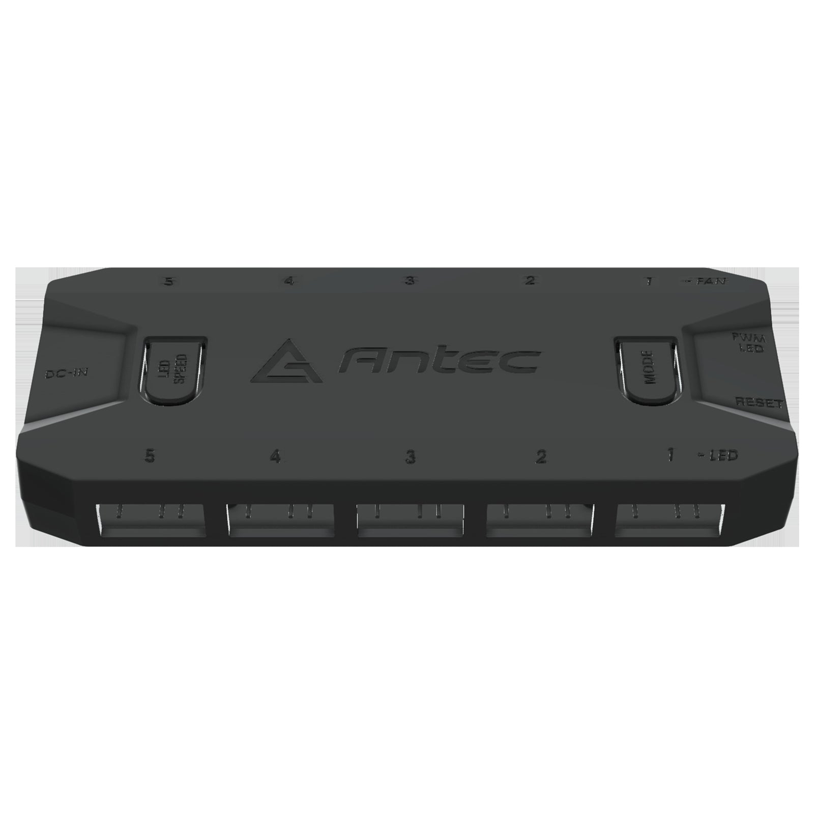 Antec ARGB & Fan Controller - 5 PWM Fan Ports, 5 ARGB LED Ports, SATA Power, Compact Design, 2-Year Warranty - PC Gear UK