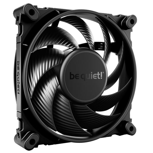 be quiet! Silent Wings 4 PWM Black Fan, 120mm, 1600RPM, 4-Pin PWM Fan Connector, Black Frame, Black Blades, Optimized Fan Blades for High End Performance, 2 Mounting Options - PC Gear UK