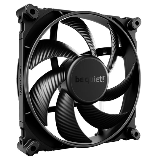 be quiet! Silent Wings 4 PWM Black Fan, 140mm, 1100RPM, 4-Pin PWM Fan Connector, Black Frame, Black Blades, Optimized Fan Blades for High End Performance, 2 Mounting Options - PC Gear UK
