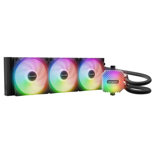 be quiet! Light Loop 360mm AIO Liquid Cooler - High-Performance ARGB All-in-One Water Cooling System with Triple Light Wings LX PWM Fans - PC Gear UK