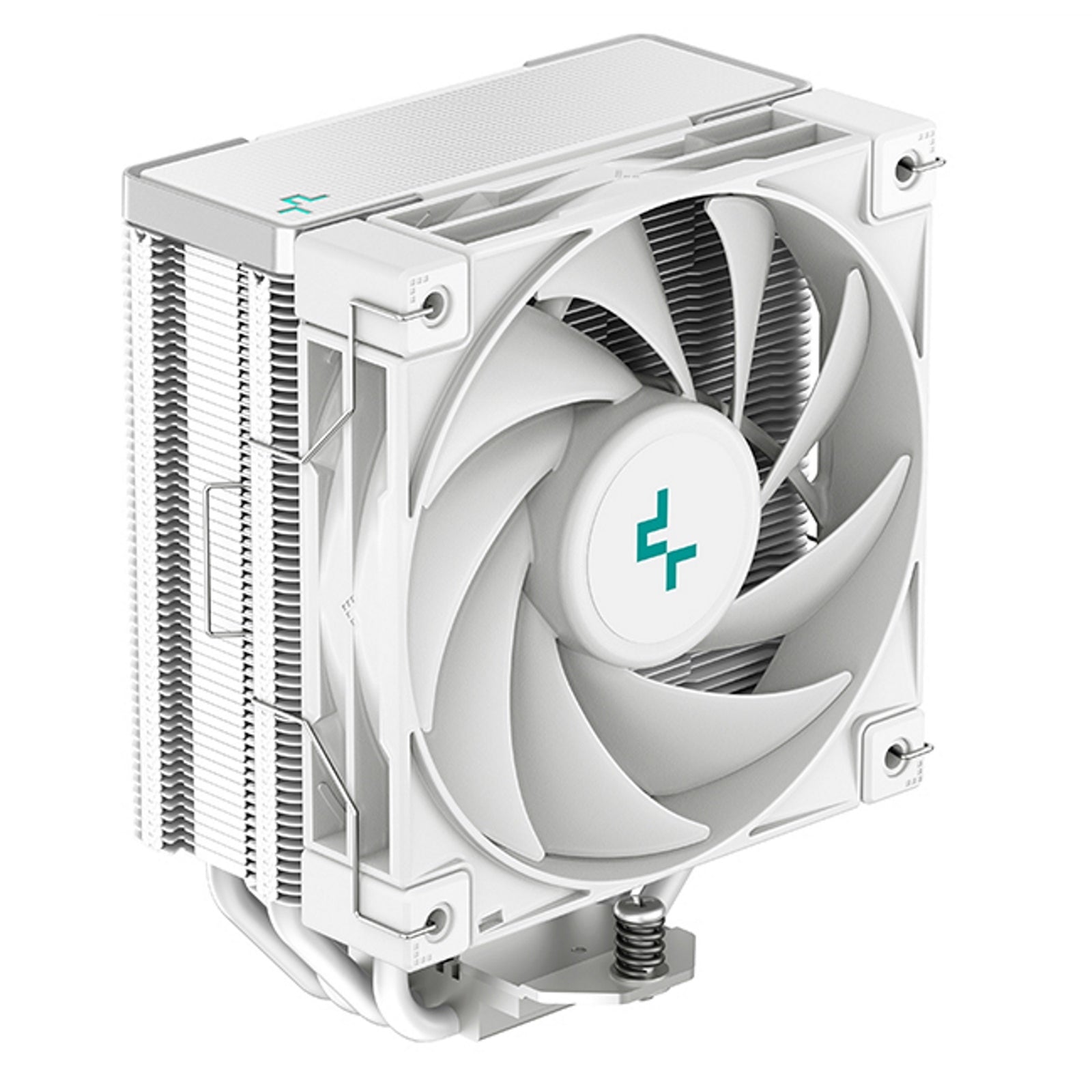 DeepCool AK400 WH Fan CPU Cooler, Universal Socket, High Performance 120mm Silent Hydro Bearing PWM White Fan, 1850RPM, 4 Heat Pipes, Unique Matrix Fin Design, White Version, Intel LGA 1700 Bracket Included - PC Gear UK