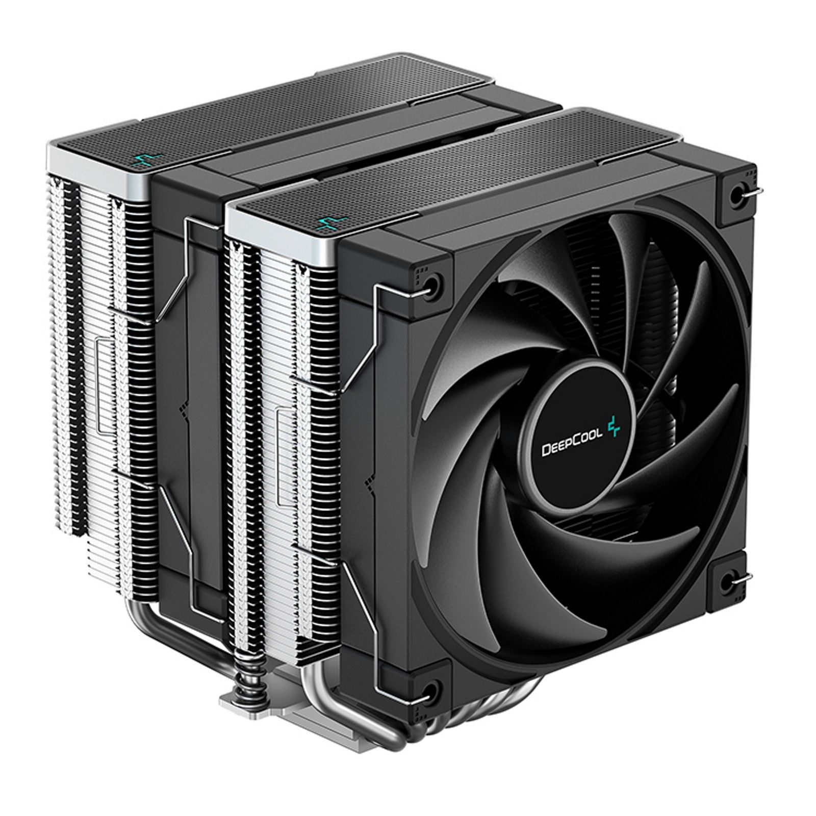 DeepCool AK620 Fan CPU Cooler, Universal Socket, Dual Powerful 120mm FDB PWM Black Fans, 1850RPM, 6 Heat Pipes, 260W Heat Dissipation Power, Unique Matrix Fin Design - PC Gear UK