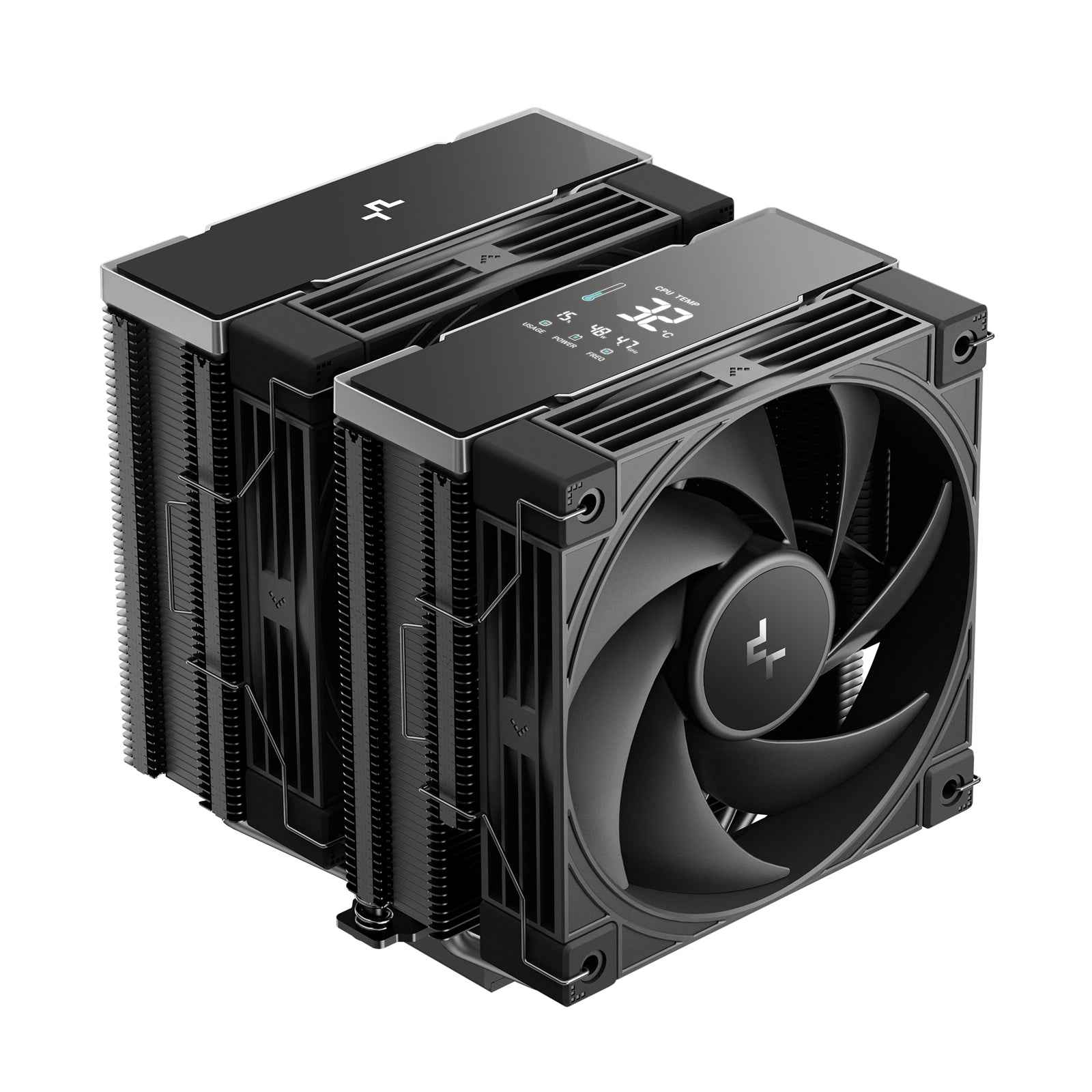 DeepCool AK620 G2 DIGITAL NYX Dual Tower CPU Cooler, Black, 2 x 120mm Fan,  6 x advanced  Copper Heatpipes, Intel/AMD