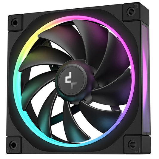 DeepCool FL12 120mm PWM Fan - High Performance, Low Noise, Fluid Dynamic Bearing, 36 ARGB LEDs, 500-2150 RPM, 55 CFM Airflow, 4-Pin PWM Control