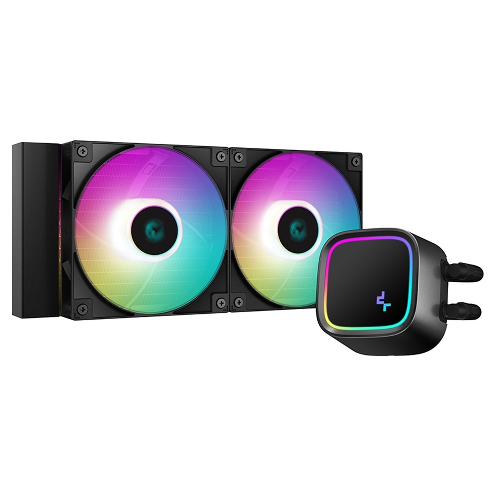 Deepcool LE520 240mm AIO Liquid CPU Cooler, 2300 RPM, with Anti-Leak Technology and High Performance ARGB Fans - PC Gear UK