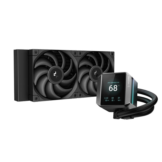 DeepCool Mystique 240 CPU Cooler, Personalized Cooling with 2.8" TFT LCD Screen and Enhanced Pump Performance, 5 year warranty - PC Gear UK