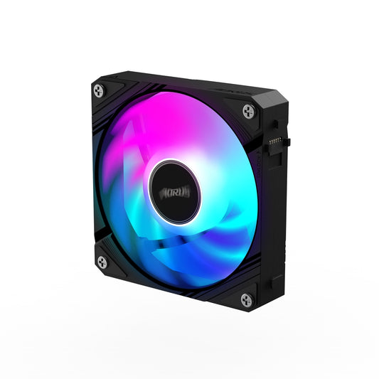 Gigabyte AORUS EZ Chain Fan 120 - High-Performance 120mm ARGB Case Fan with EZ-Chain Design, Hydro Dynamic Bearing, and Quiet Operation - PC Gear UK