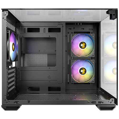 Antec CX600M ARGB Mini-Tower PC Gaming Case, 270 Full-View Tempered Glass, 3x 120mm ARGB LED Fans, USB 3.0, Dust Filters, Tool-Free Installation, Black