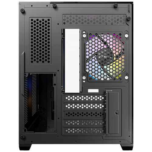 Antec CX600M ARGB Mini-Tower PC Gaming Case, 270 Full-View Tempered Glass, 3x 120mm ARGB LED Fans, USB 3.0, Dust Filters, Tool-Free Installation, Black