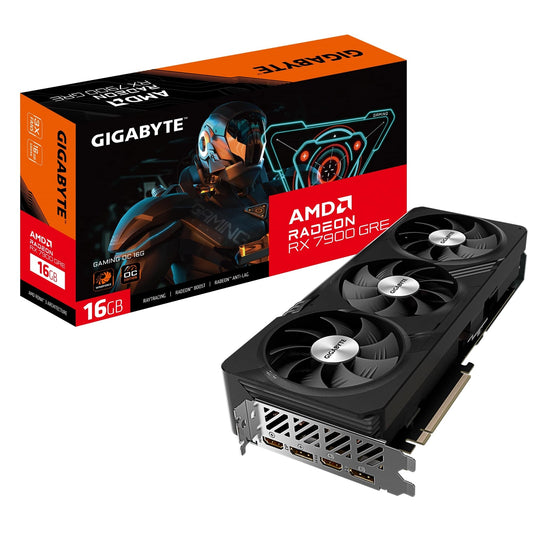 Gigabyte AMD Radeon RX 9070 GAMING OC 16GB GDDR6 Graphics Card, 3584 Streams, TBD MHz Core Clock, Triple Fan, RGB, 3x DisplayPorts / 1x HDMI Port - PC Gear UK