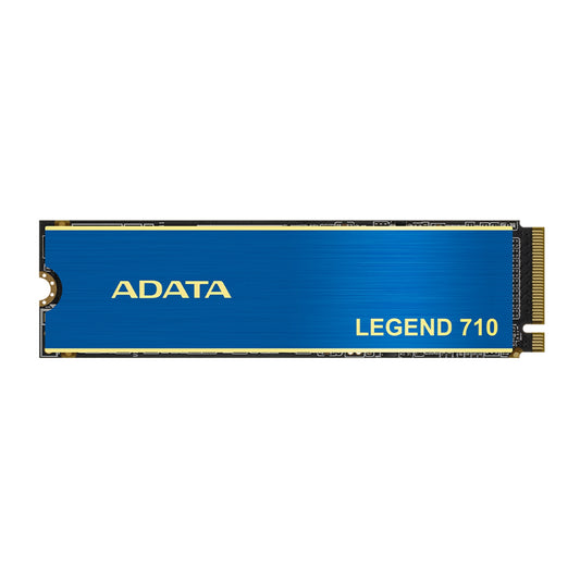 Adata Legend 710 (ALEG-710-1TCS) 1TB NVMe SSD, M.2 Interface, PCIe Gen3, 2280, Read 2400MB/s, Write 1800MB/s, Heatsink, 3 Year Warranty - PC Gear UK