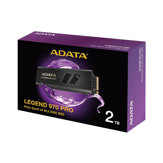 ADATA Legend 980 BLADE (SLEG-970P-2TCI) 2TB NVMe SSD, M.2 Interface ,PCIe Gen 5, 2280,  Read 14,000MB/s,  Write 11,000MB/s, 5 Year Warranty - PC Gear UK