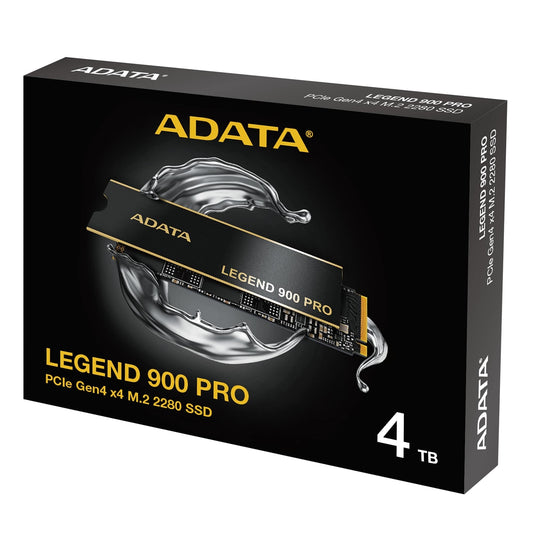 Adata, Adata Legend (SLEG-900P-4TCS) 900 PRO PCIe Gen4 x4 M.2 2280 Solid State Drive,  R/W speed up to 7,400/6,500 MB/s, 5-year limited warranty, M.2 2280