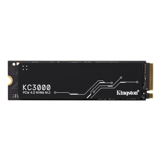 Kingston KC3000 (SKC3000S/512G) 512GB NVMe SSD, M.2 Interface, PCie Gen4, 2280, Read 7000MB/s, Write 3900MB/s, 5 Year Warranty - PC Gear UK