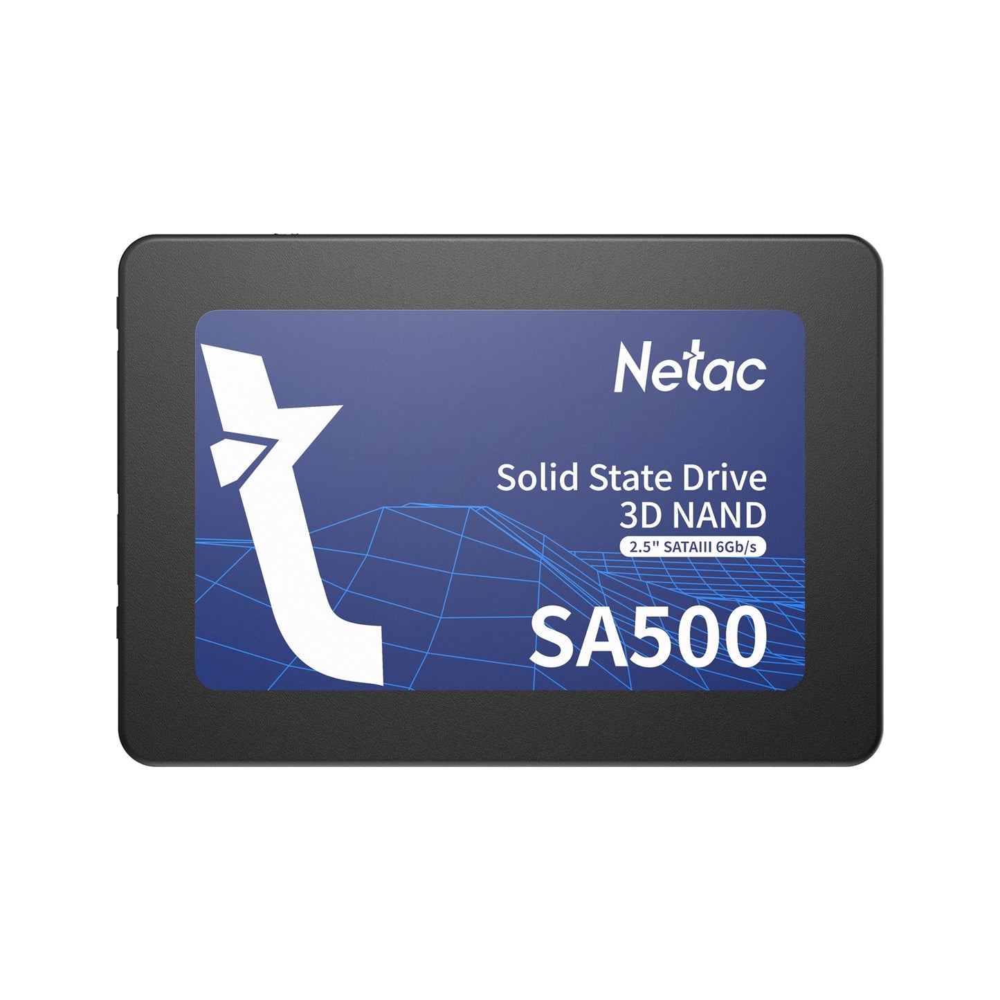 Netac SA500 (NT01SA500-256-S3X) 256GB 2.5 Inch SSD, Sata 3 Interface, Read 520MB/s, Write 450MB/s, 3 Year Warranty - PC Gear UK
