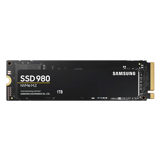 Samsung 980 (MZ-V8V1T0BW) 1TB NVMe SSD, M.2 Interface, PCIe Gen3, 2280, Read 350MB/s, Write 3000MB/s, 5 Year Warranty - PC Gear UK